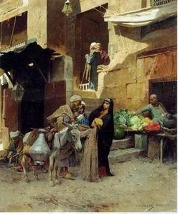 unknow artist Arab or Arabic people and life. Orientalism oil paintings 179 China oil painting art